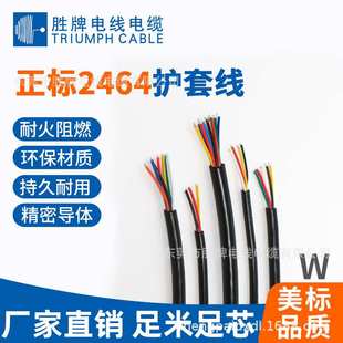 胜牌 4芯现货多芯护套电缆电子线pvc外壳可供选择 UL2464 20A