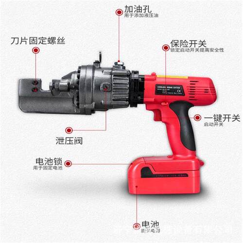 电动钢筋速断器应急救援手持钢筋速断小型电动液压钢筋剪河北