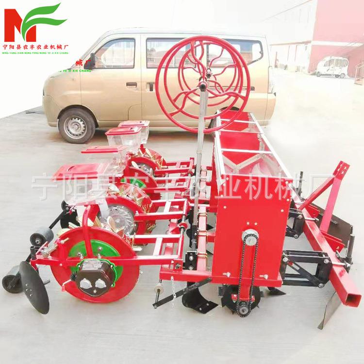 多功能鸭嘴膜上打孔油葵花生蔬菜谷物施肥打药精播玉米覆膜播种机