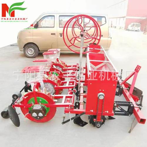 多功能鸭嘴膜上打孔油葵花生蔬菜谷物施肥打药精播玉米覆膜播种机