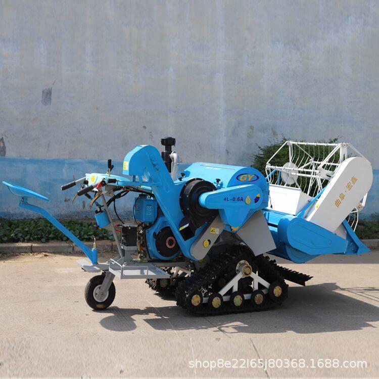 水稻田联合收割机 小麦黄豆联合收割机 小块收稻谷收割机