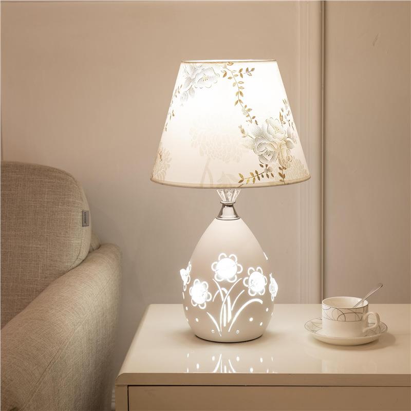 现代时尚简约水晶卧室床头台灯家用卧室台灯床边