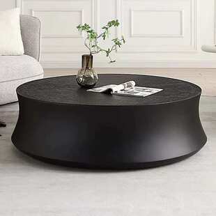 意式极简茶几Poliform设计师高端艺术客厅家用现代简约圆形茶几桌