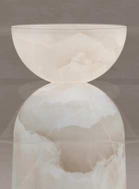 新款云石台灯客厅卧室落地灯设计师款酒店Falabaster Table Lamp