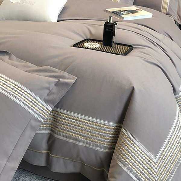 秋冬A类加厚超柔火山细绒长绒棉磨毛四件套纯棉刺绣保暖床上用品