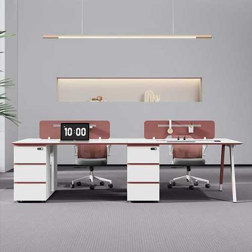 职员办公桌椅组合简约现代电脑桌4人位员工桌工位办公桌员工位