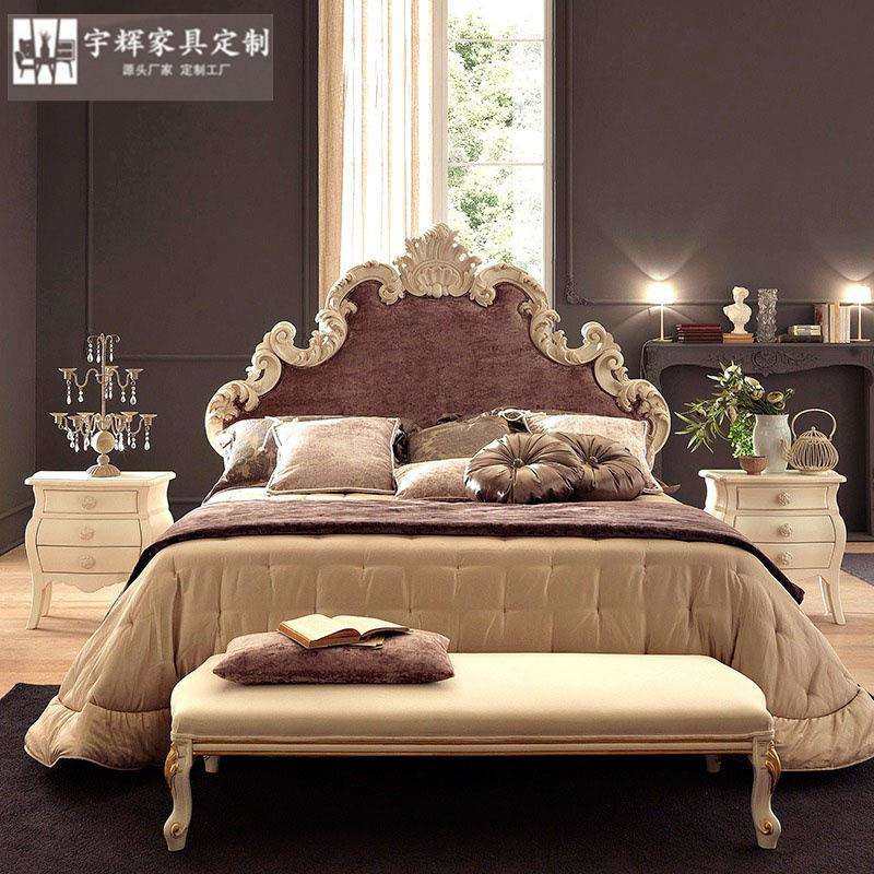 欧式床双人床主卧奢华婚床法式实木雕花床公主床宫廷豪华别墅大床
