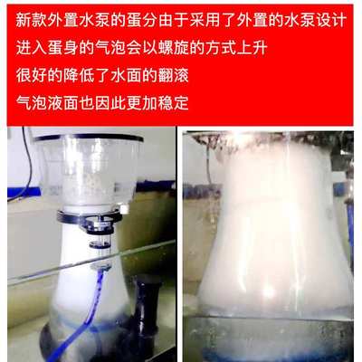 AE DF外置泵蛋分新款防爆冲 海水鱼缸蛋白质分离器内置外置DC水泵