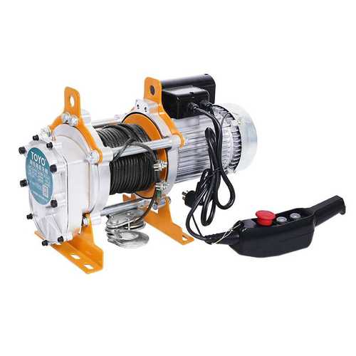 TOYO牌提升机380v多功能电动葫芦800KG2.5吨220v家用电葫芦卷扬机
