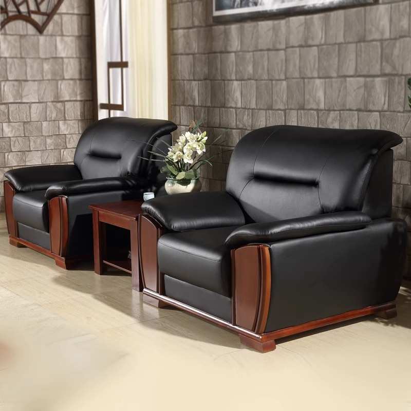 办公沙发组合现代简约会客区接待休息区领导办公室洽谈沙发三人位