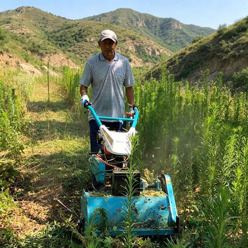 50-80公分碎草还田机自走式果园林开荒碎草机大马力杂草割草机
