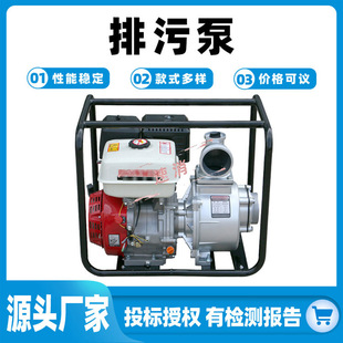 DM40D 1防汛排污泵小型应急防汛排水泵4寸电动汽油自吸水泵