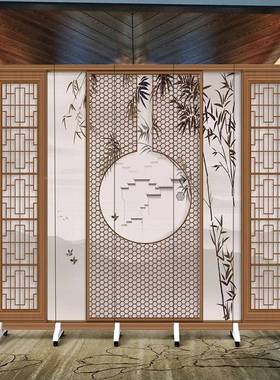 挡新中屏风隔断TXB客遮酒店卧室办公室简约家厅用折屏式可移动可