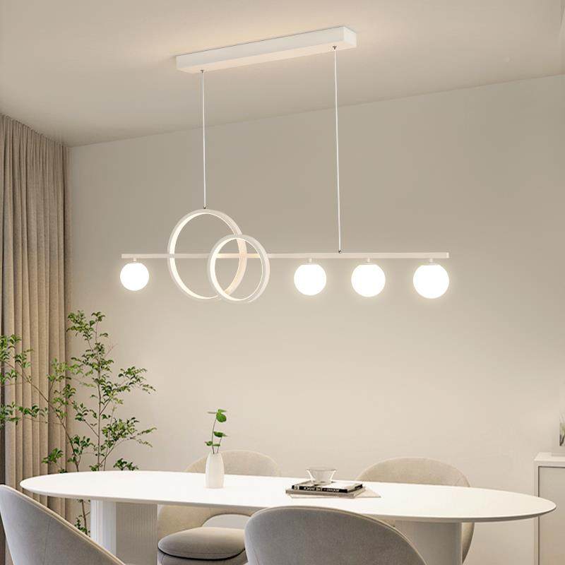 餐厅吊线灯全厅光800谱护眼led简现代奶油风餐桌长灯智能遥控饭约,家装灯饰光源,智能吊灯,淘宝优惠券,粉丝福利购,淘宝优惠卷