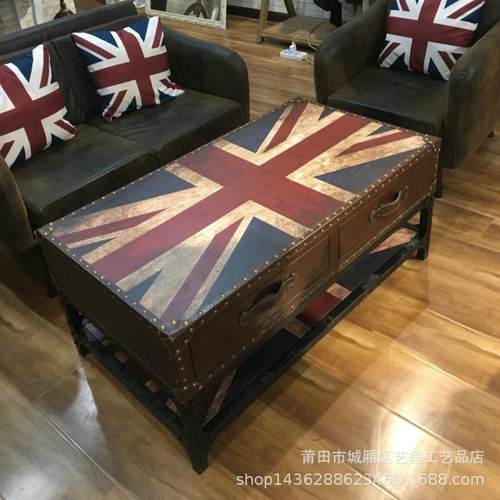 欧式客厅工业风茶397几简小户型约现代休迷铁架简易闲场所茶你桌