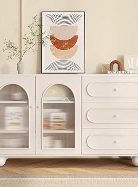 实木餐MUT靠柜斗柜小型边轻奢收纳柜储物柜橱户柜家用客厅简约墙