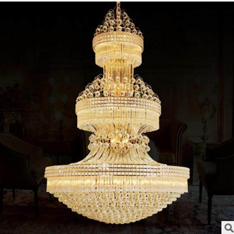 厂家新款厅圆形水晶灯吊别墅复式楼大L3ED大吊灯酒店程工楼梯灯具,家装灯饰光源,智能吊灯,淘宝优惠券,粉丝福利购,淘宝优惠卷