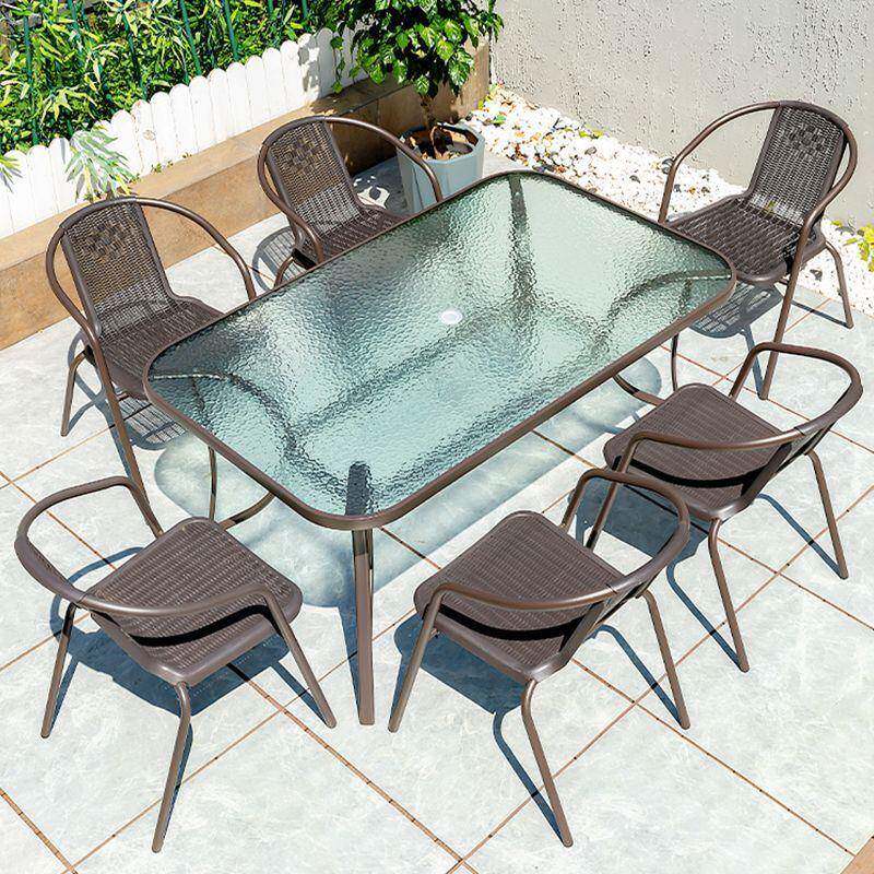 户外桌椅藤椅室外休闲三件套见详情花园台组铁艺庭院阳台座椅合露