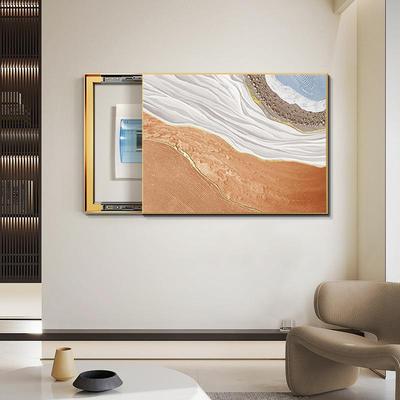 客抽象极简电箱装饰画现代厅餐表厅电表遮挡壁JK10061画弱电箱电