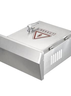 户雨室外不锈钢配地电箱2300*250*01304防明水监控设备抱箍箱装电