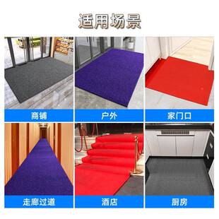 丝卷圈V3A开料地垫加厚大18M长工现货厂入户门PC塑料地毡可裁剪丝