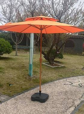 户伞庭伞院室外外大太阳伞广告伞折HVS叠中柱阳台桌椅遮阳伞户外