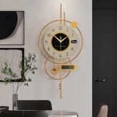 2025新款 餐厅钟年历挂简约客厅万音声感应时钟JOA挂墙卧室静音挂