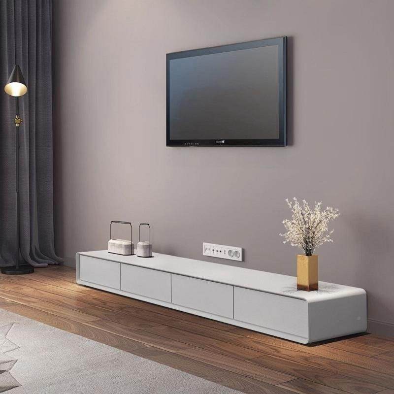 桃现代简约电视柜视悬空悬挂胡木电PGT视悬空壁挂式中古风柜电柜