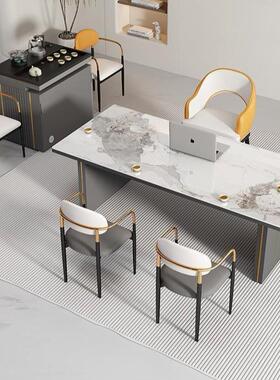 奢岛台岩板茶茶桌椅组合现44213代办桌公轻茶台泡茶茶桌一体几多