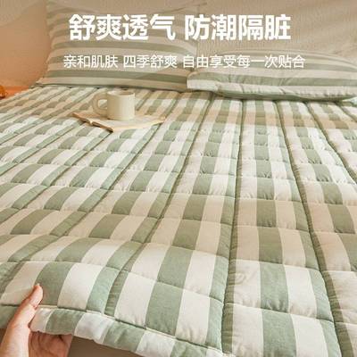四季通用棉褥子棉花床褥垫床垫垫褥软垫榻榻米防滑铺底薄款睡
