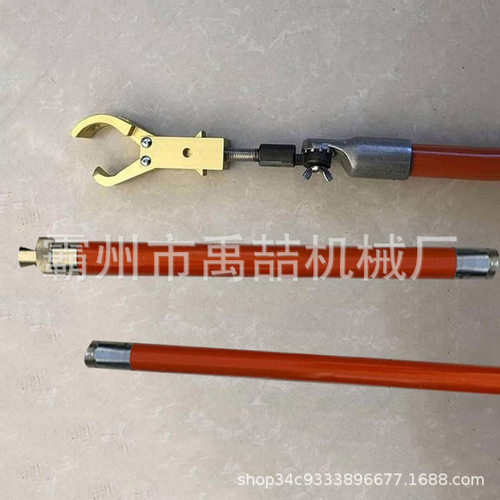 手持长柄鹰嘴钳耐高压老鹰夹头锁杆鹰嘴断线剪绝缘操作杆