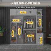 子帆实柜489家用卧室家具现代简约经济型木推拉移衣门大收纳实木衣橱