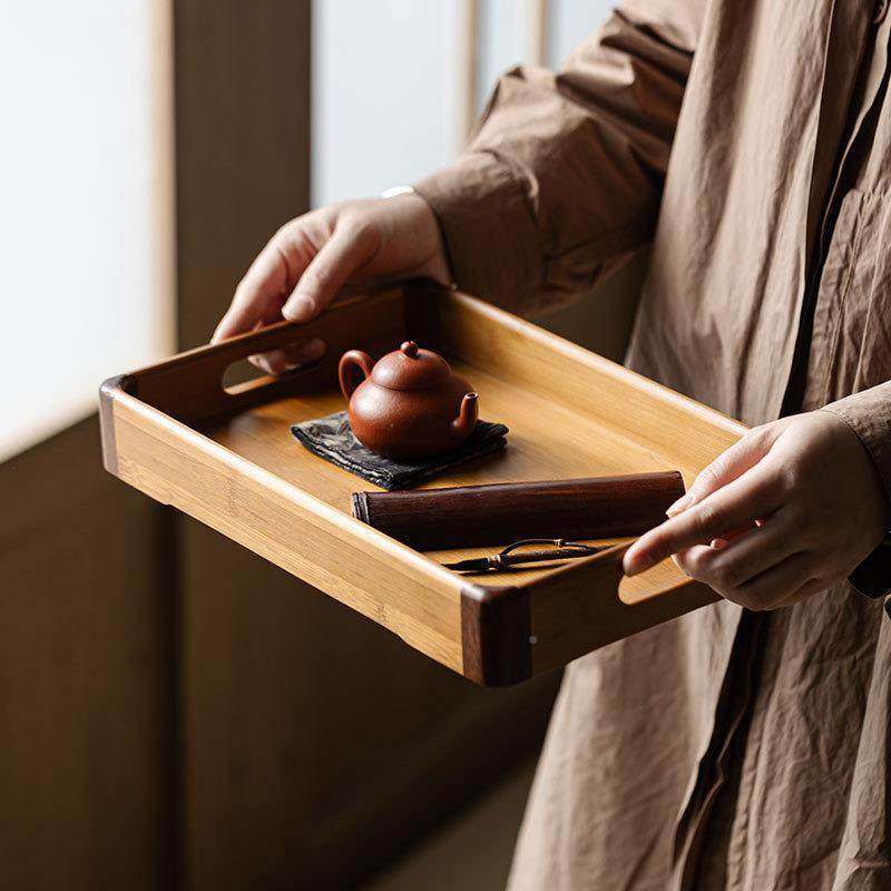 观茶中式复古茶点岚盘长方竹制茶盘简茶托盘家用约几XY-AB002茶点,餐饮具,茶盘,淘宝优惠券,粉丝福利购,淘宝优惠卷