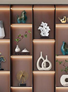 新中品式摆件轻奢柜客酒家居饰品电视柜10274248办公室厅软装工艺