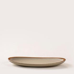 陶瓷椭圆店鱼盘蒸家用鱼盘子大号碟子感菜POX盘商用酒餐具形创意