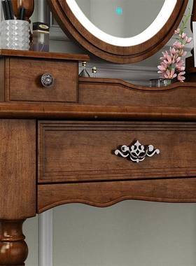 EYP欧式简约智能带灯妆美式梳全实木大化妆台小户型妆台镜台容量