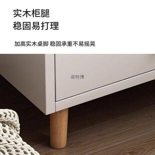 床头简柜约储GHH现代实木腿物柜小型简易卧室头家用2025新款床置