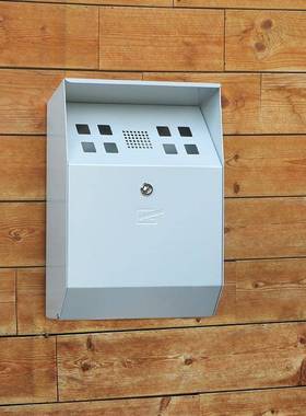 不-C3B-P锈钢锌镀板烟灰箱挂墙式商用烟头收箱纳烟灰蒂垃圾现箱货