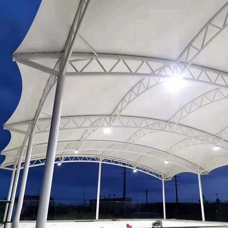 学校场膜结构车棚体育场篮球膜结构厂家张结拉20228788膜构停遮阳