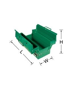 【含税】世达工具 三翻斗工具箱17寸 95117