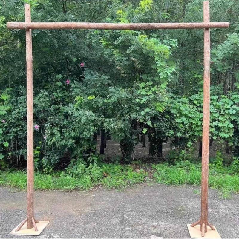 木桩tb-8101拱门森系婚外道具户坪婚草礼木头架子露营庆树桩背景