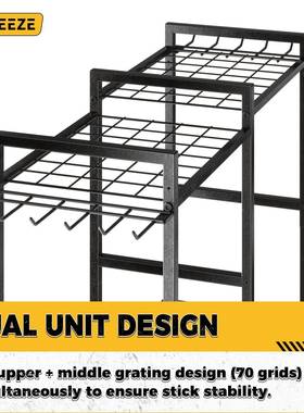 跨亚逊可移动PEV种植工具架花园境庭院整理用马具铁收纳架锹置物