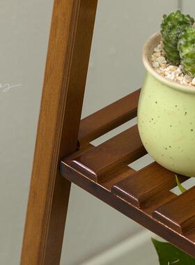 阳台花架子大厅用花盆地架子厅物架客NZ234HJ0木植制落室内可移动