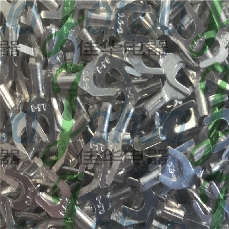 UT0.头3冷压裸端头5叉形接UT0.5-3线端子-铜接紫铜