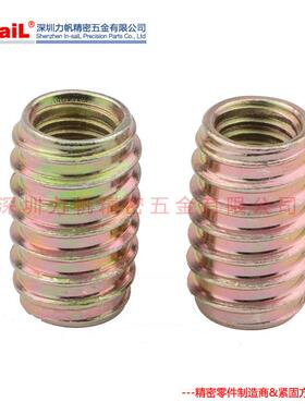 DI60N795型自攻螺套家螺母具外牙6不锈内钢螺套