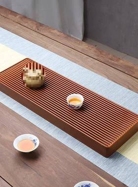 德式电木茶简盘日式约无边小AL102568号泡干台用家窄细长小型单层