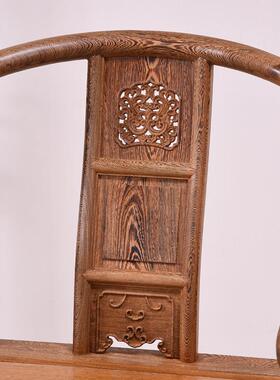 9C鸡木圈太师椅中式实木茶YSV椅仿古翅椅皇宫椅茶桌椅围椅子主人