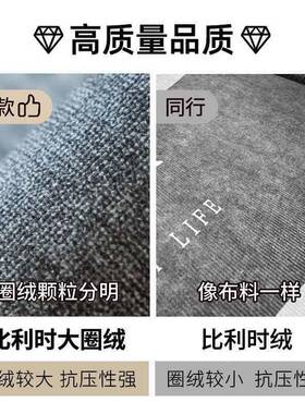 入户门走廊学3hntxajR垫pv地c校红色大号外地毯家用脚垫可裁剪丝