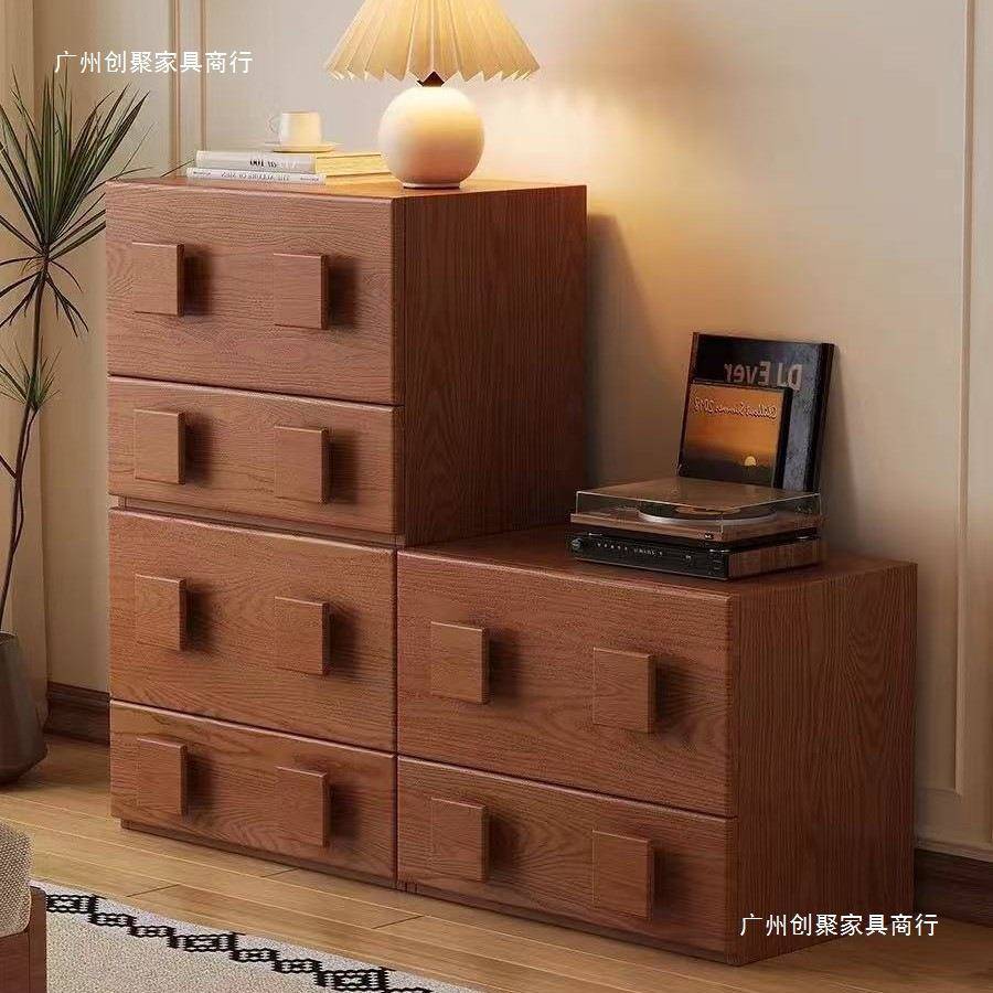 实木中古风古电视柜客厅卧室斗柜五现货复卡柜多门功能组合落地床