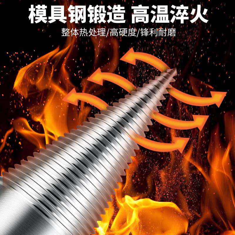 kt劈破柴钻头家用农开柴电锤51640电钻砍木头裂锥村电动辟材分机